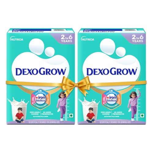 Image of Nutritious Milk Drink for 2-6 year Old Kids with IRON BIOTICS, Zero Added Sucrose - 400g BIB (Pack of 2), Powder
