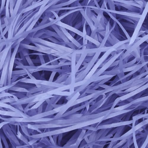 Poeland 200 g Füllmaterial für Geschenkkörbe, zerrissenes Papier für Geschenkkörbe, Geschenkkartonfüllung für Geschenkkastenfüllung und Korbfüllung, Violett