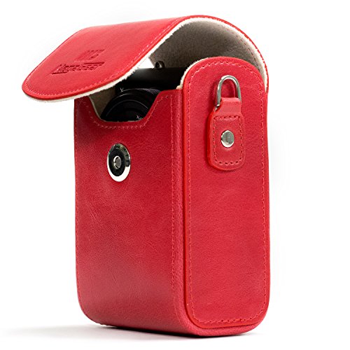 Megagear Nikon Coolpix A900 Leather Camera Case With Strap - Red - Mg1218 #TOP2