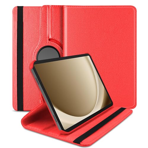 Image of TGK 360 Rotatable Flip Cover for Samsung Galaxy Tab A11+ Plus 11 Inch 2025 Case /Galaxy Tab A9 Plus 2023 (Red)