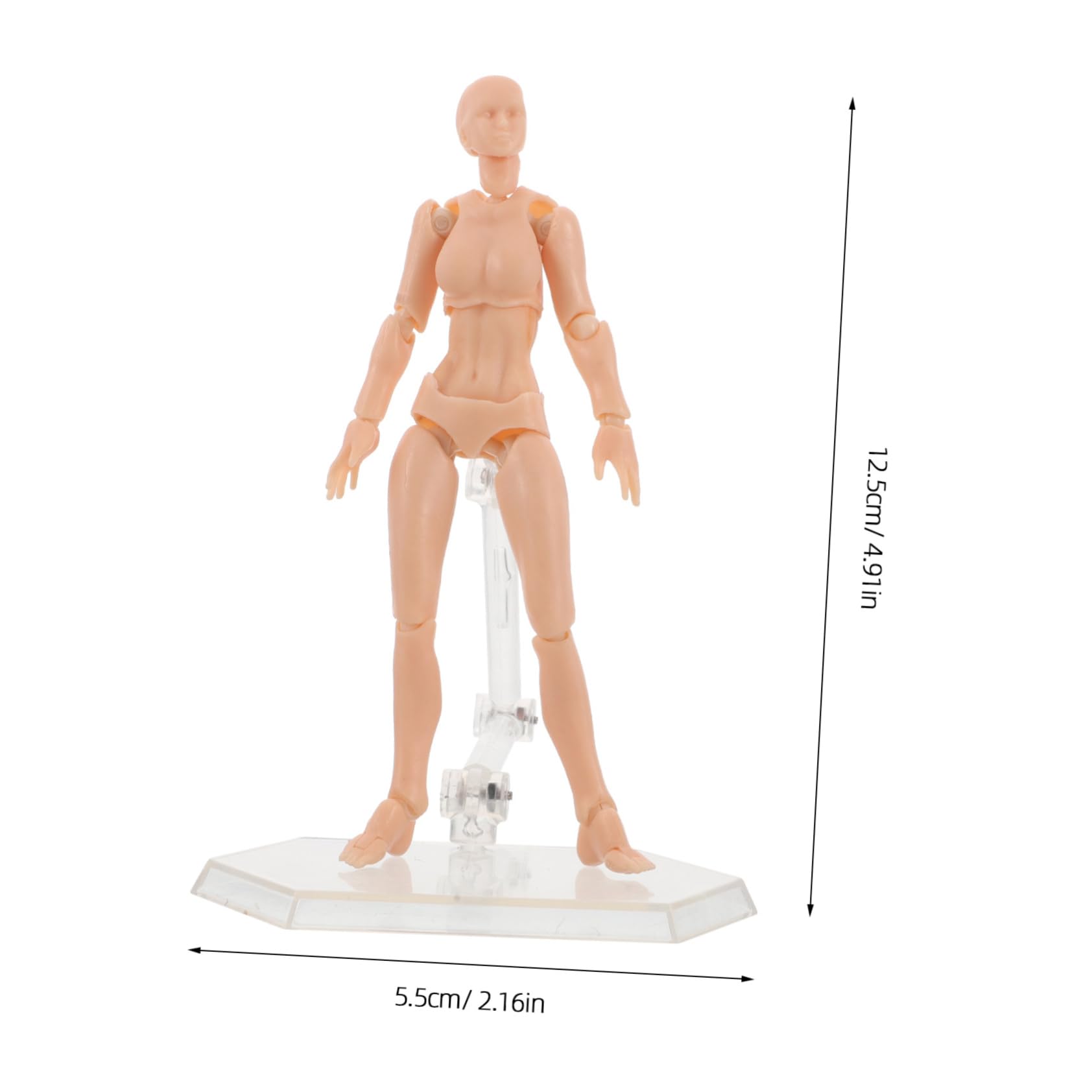 VICASKY Painting Mannequin Figure Jointed Doll Pose Base for Art Figures Sculpture Stand for Drawing