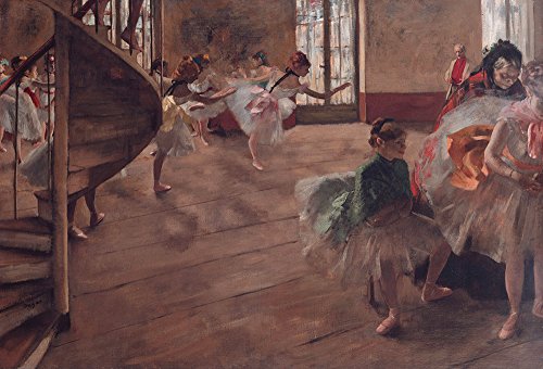 Impression archive Edgar Degas The Rehearsal affiche XL mate
