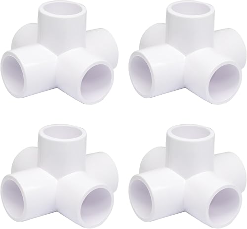 Miniatura 39 de Litoexpe Conector de tubo de grado de muebles de codo de PVC de 3/4 pulgadas, conector de tubería para estante de PVC DIY, marco de almacenamiento