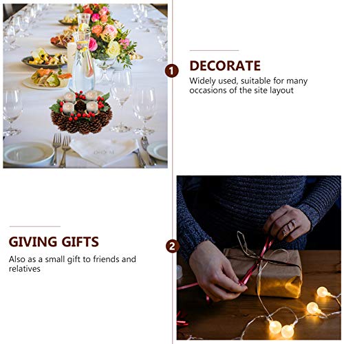 PRETYZOOM Corona dell'Avvento natalizia