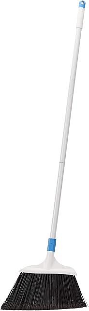 Amazon Basics Heavy-Duty Broom, Blue&White