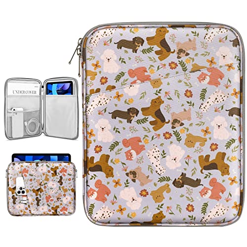 Dadanism 9-11 Zoll Tablet Sleeve Tasche Kompatibel mit iPad 10,2 2021-2019, iPad Pro M2 11 2022-2018, iPad Air 5/4 10,9 2022/2020, iPad 10. Gen 10,9 2022, Galaxy Tab S9/S8/A8/S6 Lite, Glückliche Hunde