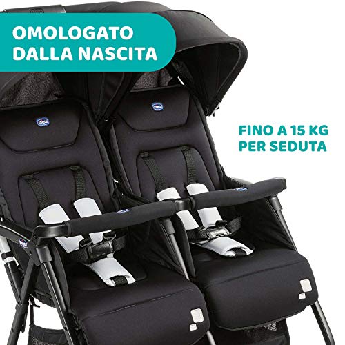 Chicco Ohlala Twin Passeggino gemellare 2 seduta(e) Nero - 7
