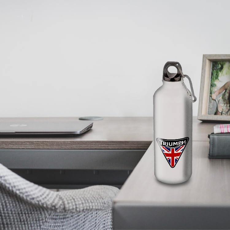 Borraccia in alluminio, in acciaio inox (thermos 24h) riutilizzabile da 330 ml a 750 ml, stampa Deisng omaggio per Honda (Aluminium, Moschettone S 400 ml