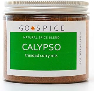 Calypso Trinidadian Curry Mix Seasoning - Calypso Combines The Flavours of Indian Spices with Mediterranean Herbs - Use with Chicken and Seafood in a Marinade, as a rub or to Make a Curry - 90g