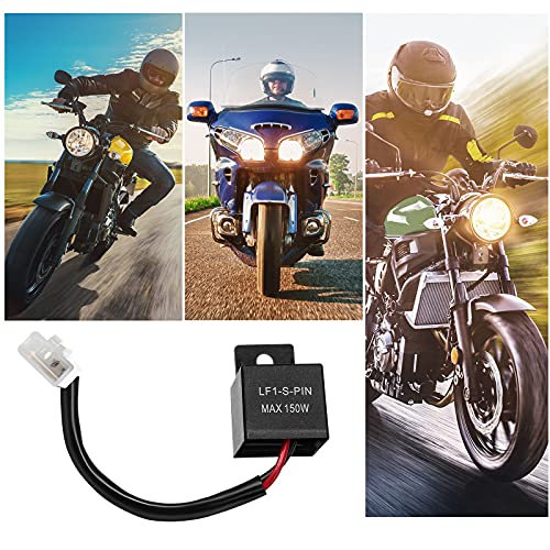 2 Pieces 2 Pin Led Flasher Relay Motorcycle Turn Signal Flasher Relay Electronic Flash Rate Control Flasher Bike Scooter #TOP6