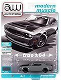 Auto World Diecast 2018 Dodge Challenger SRT Demon Destroyer Gray wBlack Hood Limited Edition to...