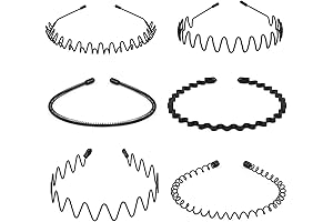 Unisex Metal Headbands for Wavy Hair: A Non-Slip Fashion Statement
