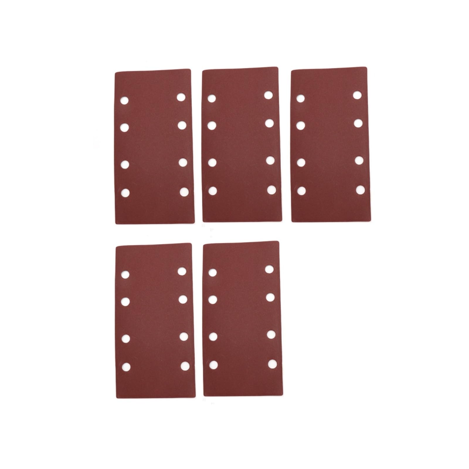 MACHSWON 120 Grit Sanding Sheet Sander Sandpaper Hook and Loop Pads 8 Hole 5pcs for 1/3 sander