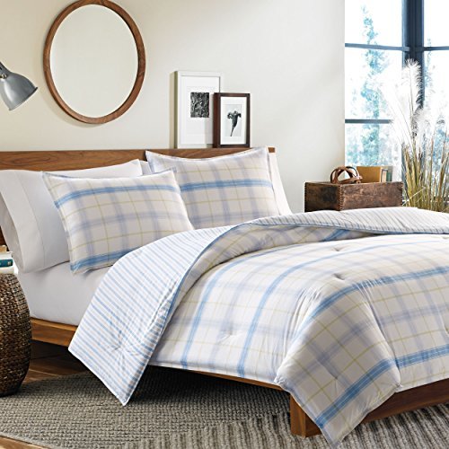 Eddie Bauer Jetty Island Plaid Comforter Set, Jetty Plaid, King