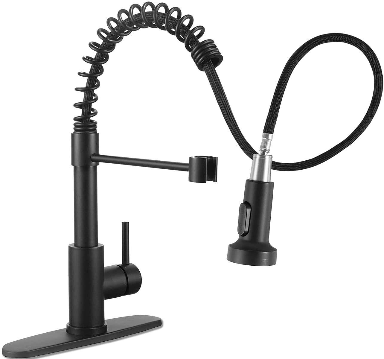 Buy Black Kitchen Faucet, Matte Black Kitchen Faucet with Pull Down