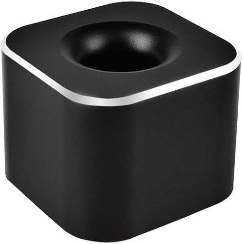 Coideal Soporte de metal para bolígrafo, mini base de aluminio negro para bolígrafo, cepillo para cepillo de dientes, organizador de almacenamiento