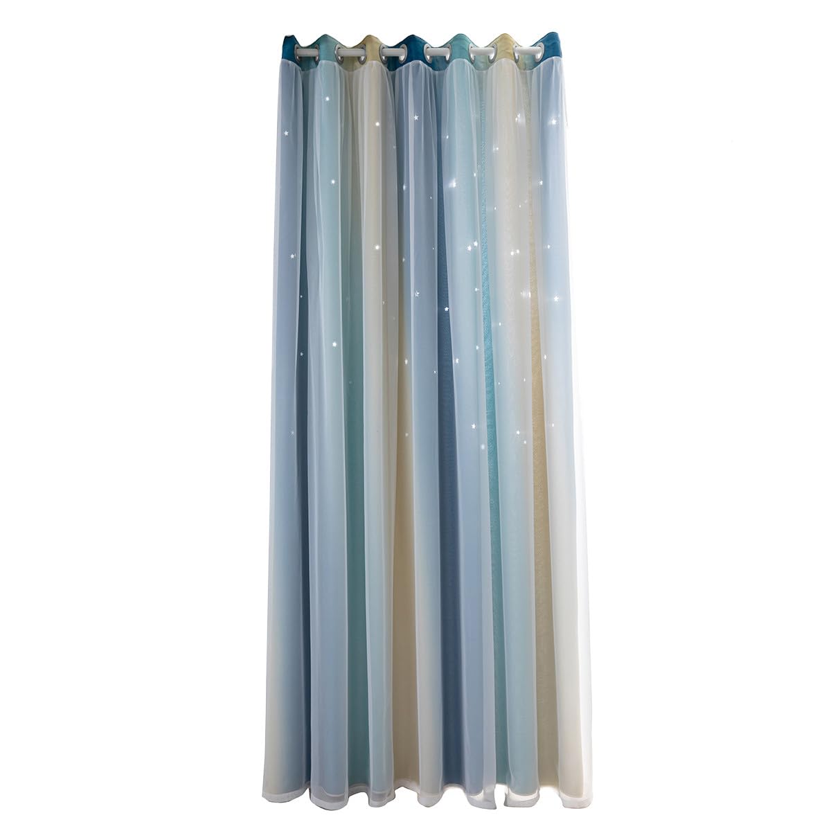 Rideaux occultants pour chambre au style bleu moderne avec isolation thermique