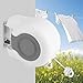 Retractable Clothesline, Heavy Duty PVC Wall Mounted Indoor Outdoor Clothes Dryer Line, 2x42 Feet, White