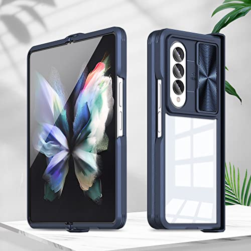 Étui rigide Samsung Z Fold 4 5G bleu marine idéal pour un usage pro mobile