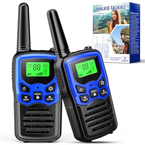 EUCOCO Walkie Talkies for Adults, Toys for 3-16 Year Old Boy Girl Gift for 6 7 8 9 Year Olds Boys Toy Age 3-10 Birthday Presents Kids Outdoor Toys for Camping Adventures Hiking