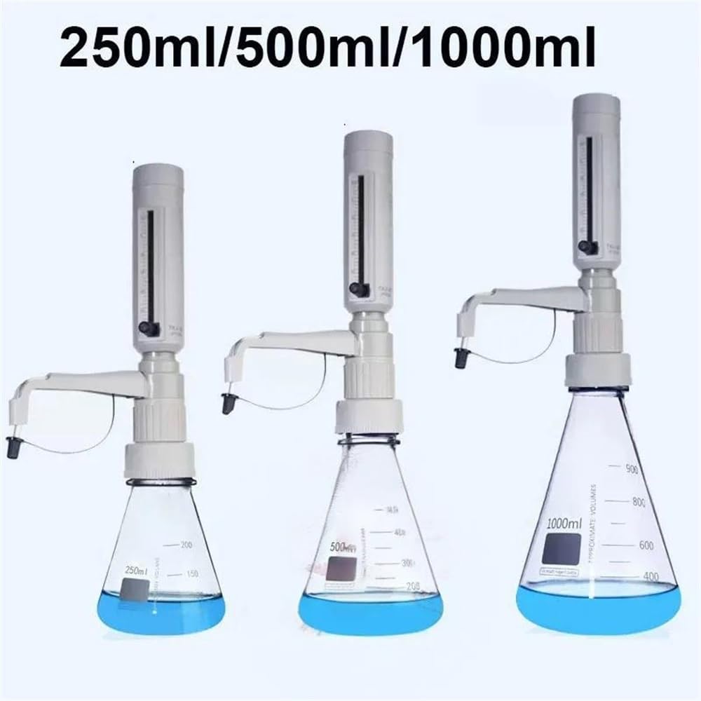 Dispositivo di dosaggio regolabile dotato pallone in vetro trasparente da 250 ml, 500 e 1000 Attrezzature da laboratorio
