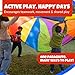 Activejoy- Parachute for Kids- Rainbow Parachute for Kids with 12 Handles - 12 ft Play Parachute Game for Kids