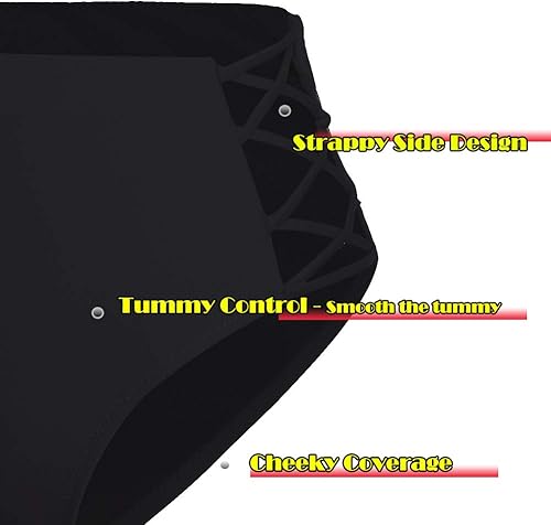 Miniatura 5 de Bikini sexy para mujer, con encaje, con tiras laterales, cintura alta, retro, traje de baño