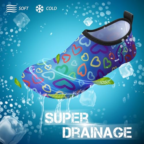 Image of SIMARI Water Shoes for Women Men Swim Aqua Socks Beach Pool Essentials Barefoot Surf River Boat Kayak Sea Yoga Sand Exercise Sport Accessories Breathable Quick-Dry Adult Youth Kid Size SWS001
