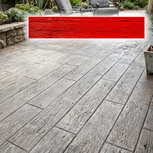 9" Classic Barn Wood Plank Textured Concrete Stamp 48" x 9" – Made in USA – Professional Rigid Durable Polyurethane Mat for Patio, Walkway & Driveway SM 5600/3