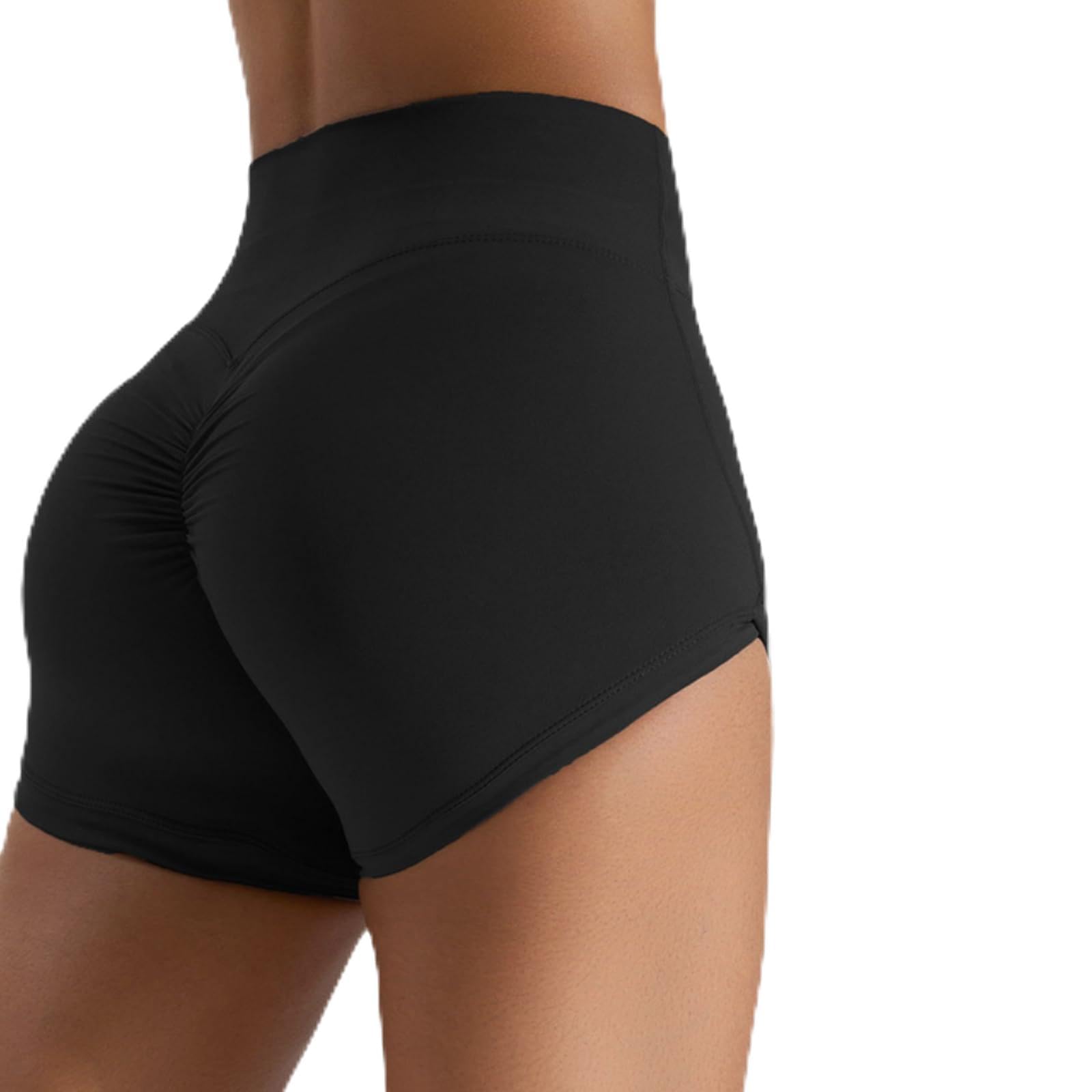 Yoga Shorts for Women High Waisted Ruching Workout Clothes Quick-Dry Activewear Gym Elastic Biker Shorts