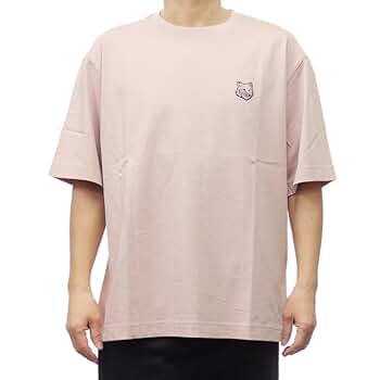 MAISONKITSUNEピンク 半袖 Tシャツ シンプルL MAISONKITSUNEピンク 半袖 Tシャツ シンプルL ピンク系 MAISON