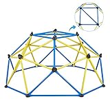 papababe Dome Climber - 6FT Indoor Jungle Gym Geodesic Climbing Dome for 3 to 8 Years Old Kids Outdoor Toys with Rust Resistant Steel Frame, Supports 600lbs, Playground Dome with Much Easier Assembly