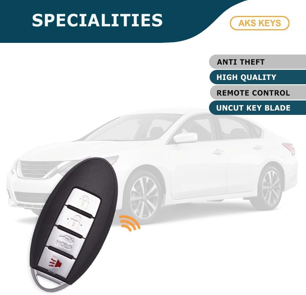 Replacement for Nissan Altima Smart Key 4 Buttons Fob That Uses FCC KR5S180144014 PN 285E3-9HS4A - 434 This Key fob is Compatible with 2016 2017 2018 Nissan Altima (2)