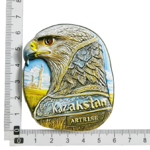 Imán decorativo souvenir turismo Kazajistán miniatura 5