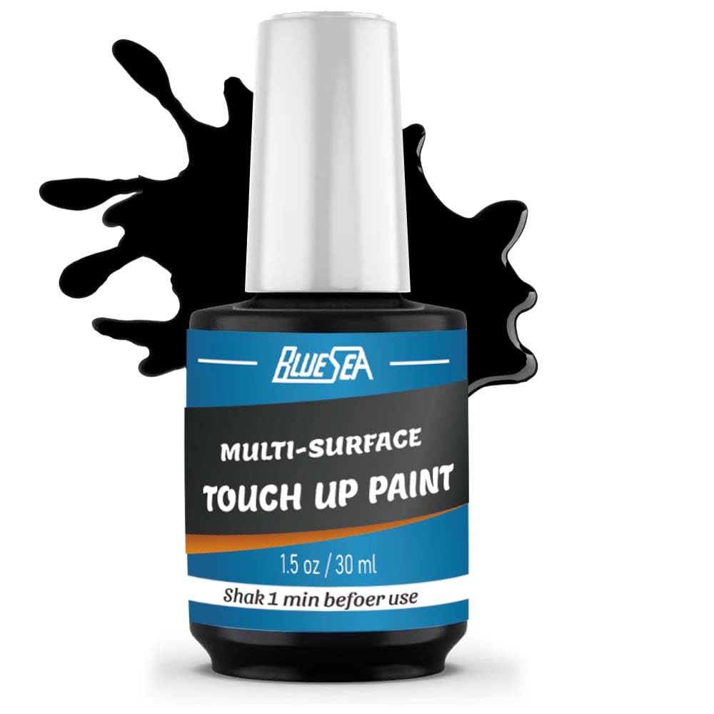 BlueSea Black Wood Touch Up Paint - 1.5 Oz Touch Up Paint Pen for Wood Refinishing, Quick-Dry Wood Paint for Scratches,Chips and Spots on Furniture, Cabinets, Doors, Tables, and Dressers