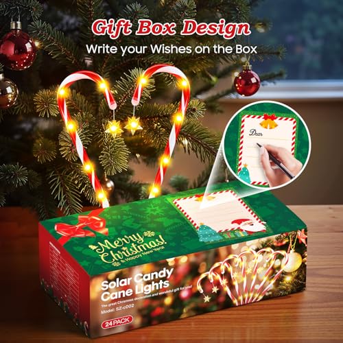 Amazon – KELME 12-Pack Solar Candy Cane Christmas Lights - image 8