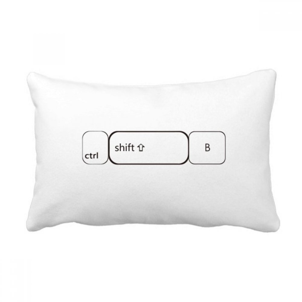 Oreiller de décoration Ctrl Maj B grand coussin lombaire multicolore canapé salon