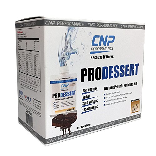 Cnp Pro Dessert - Instant Protein Pudding, Ready To Mix, Just Add Water, Zero Sugar, 25G Protein, 10 Servings Per Box (10Pc - Chocolate) #TOP4