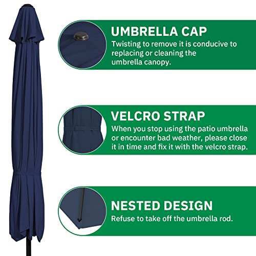 Meway HJ1-A0120201127 11Ft Patio Umbrella Large Outdoor Table Umbrella thumb #5