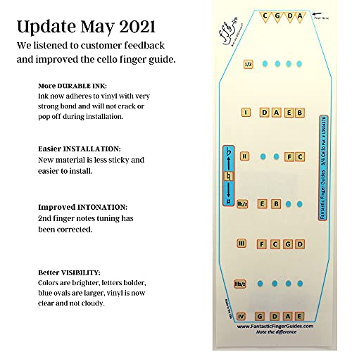 image for FFG NOTE THE DIFFERENCE Fantastic Finger Guide for Cellos | Stringed M