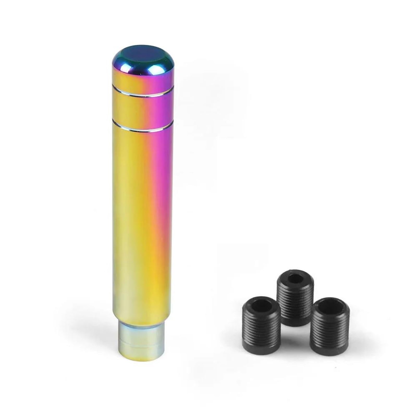 Fsozdbbpl 180Mm Neo Chrome Automotive Parts 90Mm/130Mm/180Mm Universal Gear Shift Knob Manual Transmission Aluminum Shifter Lever Knob(180Mm Neo Chrome)