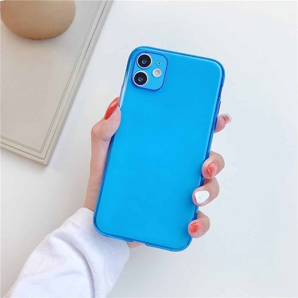 Coque bleu fluo transparente pour sublimer le design de l'iPhone XS Max - 8