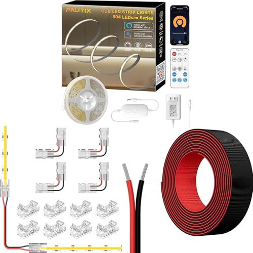 PAUTIX Tira LED COB 4000K 10m Regulable Luz Natural miniatura 1