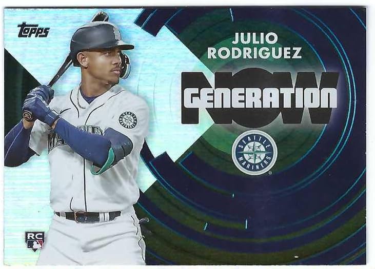 JULIO RODRIGUEZ 2022 Topps Generation Now #GN-62 Baseball Rookie Card RC Seattle Mariners