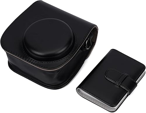 Miniatura 7 de Frankmate Funda para cámara instantánea compatible con Fujifilm Instax Mini 12 11988+ bolsa de piel sintética con bolsillo y correa ajustable para
