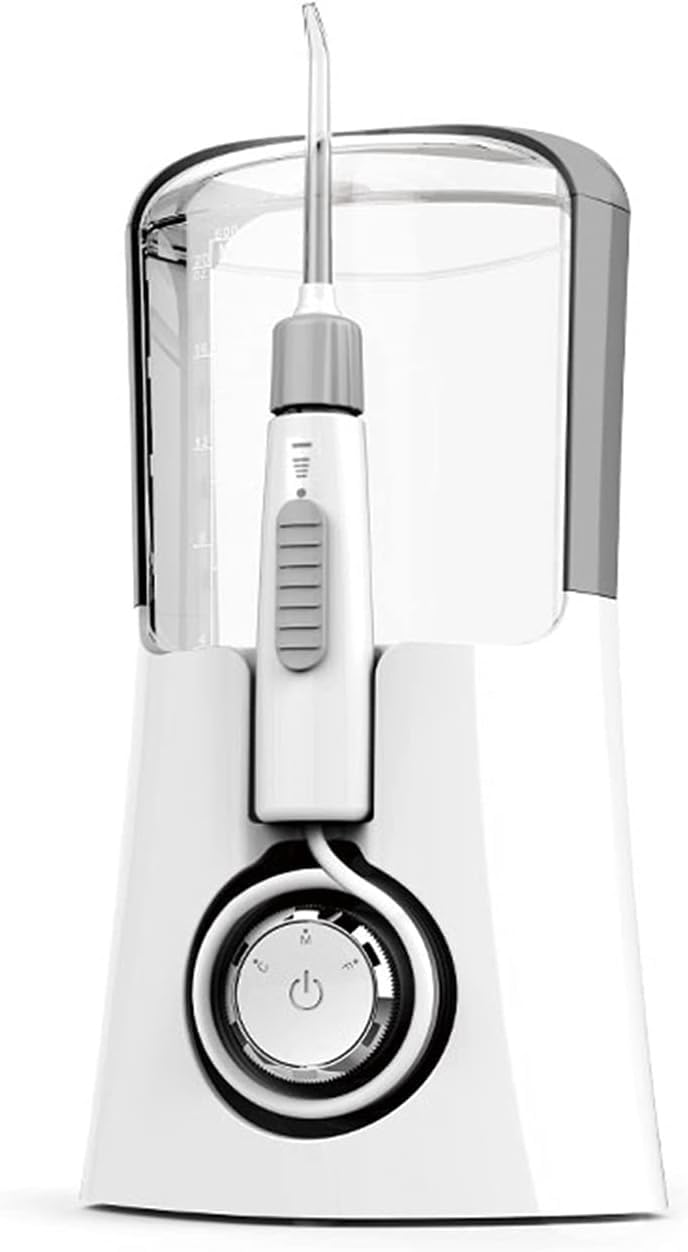 Cordless for Teeth 600ML Dental Oral Irrigator Portable and Rechargeable IPX7 Waterproof Powerful Battery Life Cleaner for Home