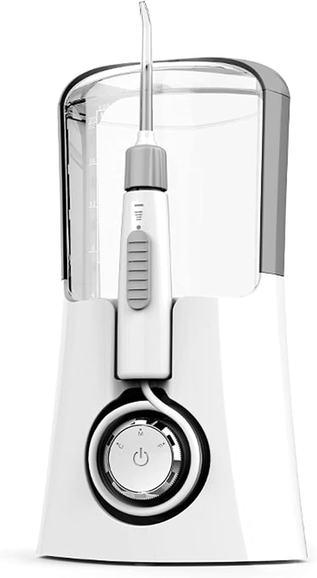 Cordless for Teeth 600ML Dental Oral Irrigator Portable and Rechargeable IPX7 Waterproof Powerful Battery Life Cleaner for Home
