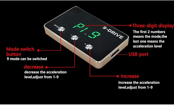 Throttle Response Controller Electronic Throttle Controller 9 Modes Smart Electronic Racing Accelerator Fit for Legacy Outback Electronic Throttle Cars Green LED