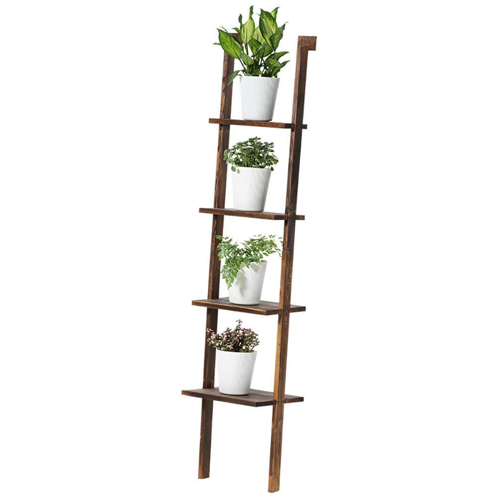 Vaso da fiori in legno massello multistrato per fioriera per soggiorno e piante grasse da interno scaffalatura per piante in vaso, colore antracite, colore antracite, colore antracite