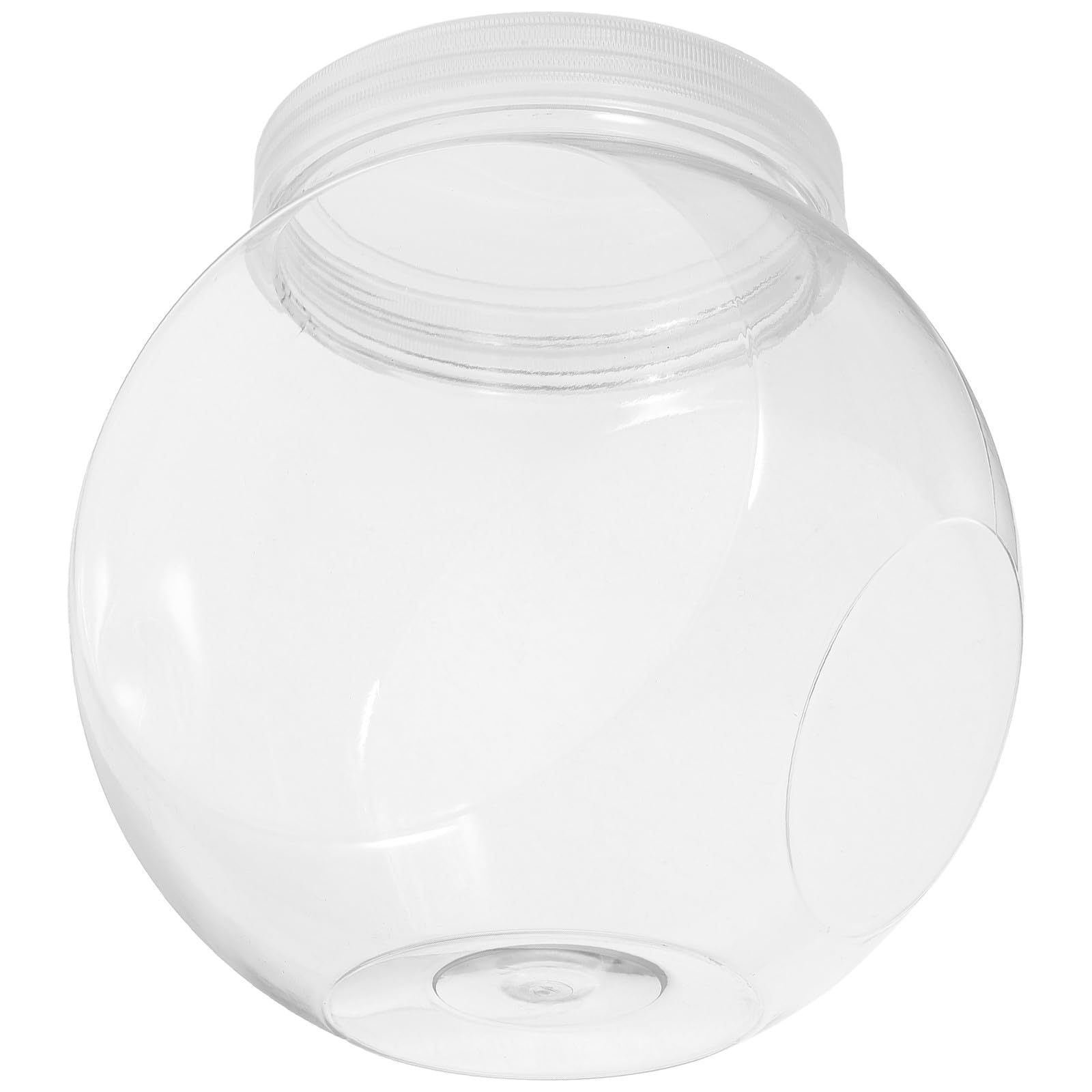 ibasenice Barattoli per Caramelle Capacità 1500ml Coperchio Design Semplice e Pratico Set da 3 Rotondi Trasparenti in Pet e Uso Multifunzionale per Conservazione Alimentare